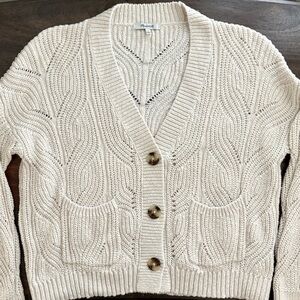 Madewell Hillview Cardigan Sweater 100% Cotton